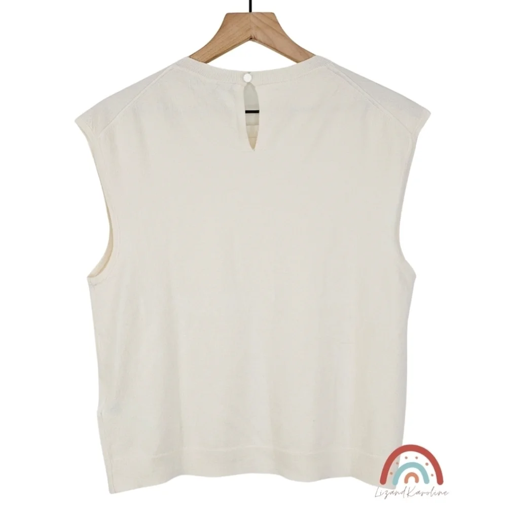 New! J. Crew Featherweight Cashmere Blend Cropped Sweater Shell